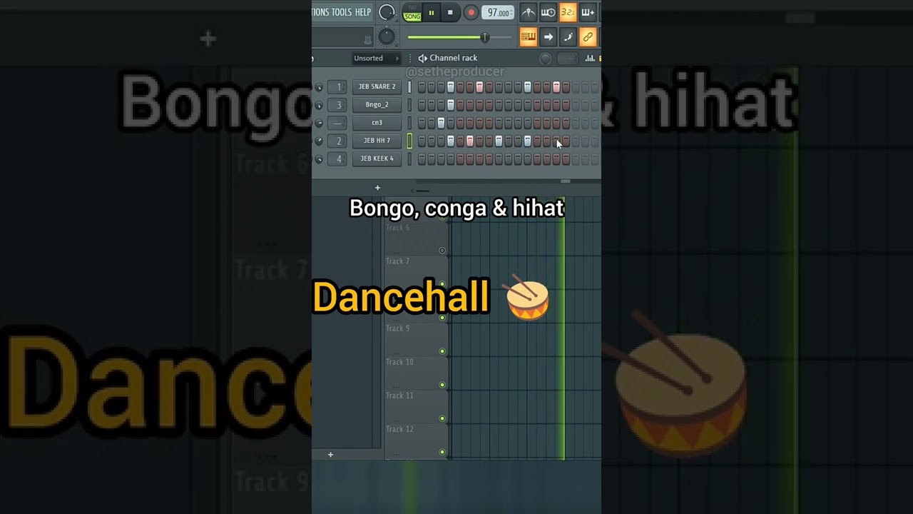 How To Make Dancehall Beats In FL Studio 21#shorts
