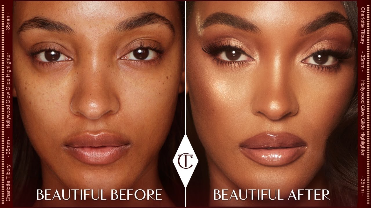 How & Where to Apply Highlighter: Beauty Glow Tricks ft. Jourdan Dunn | Charlotte Tilbury