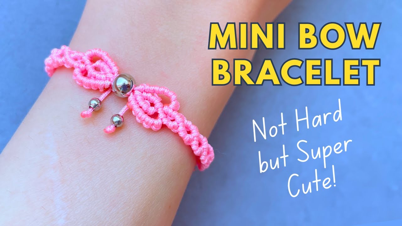 The Cutest Macrame Bow Bracelet I’ve Ever Made 🎀✨ Perfect for Gifts or Etsy Shop Ideas