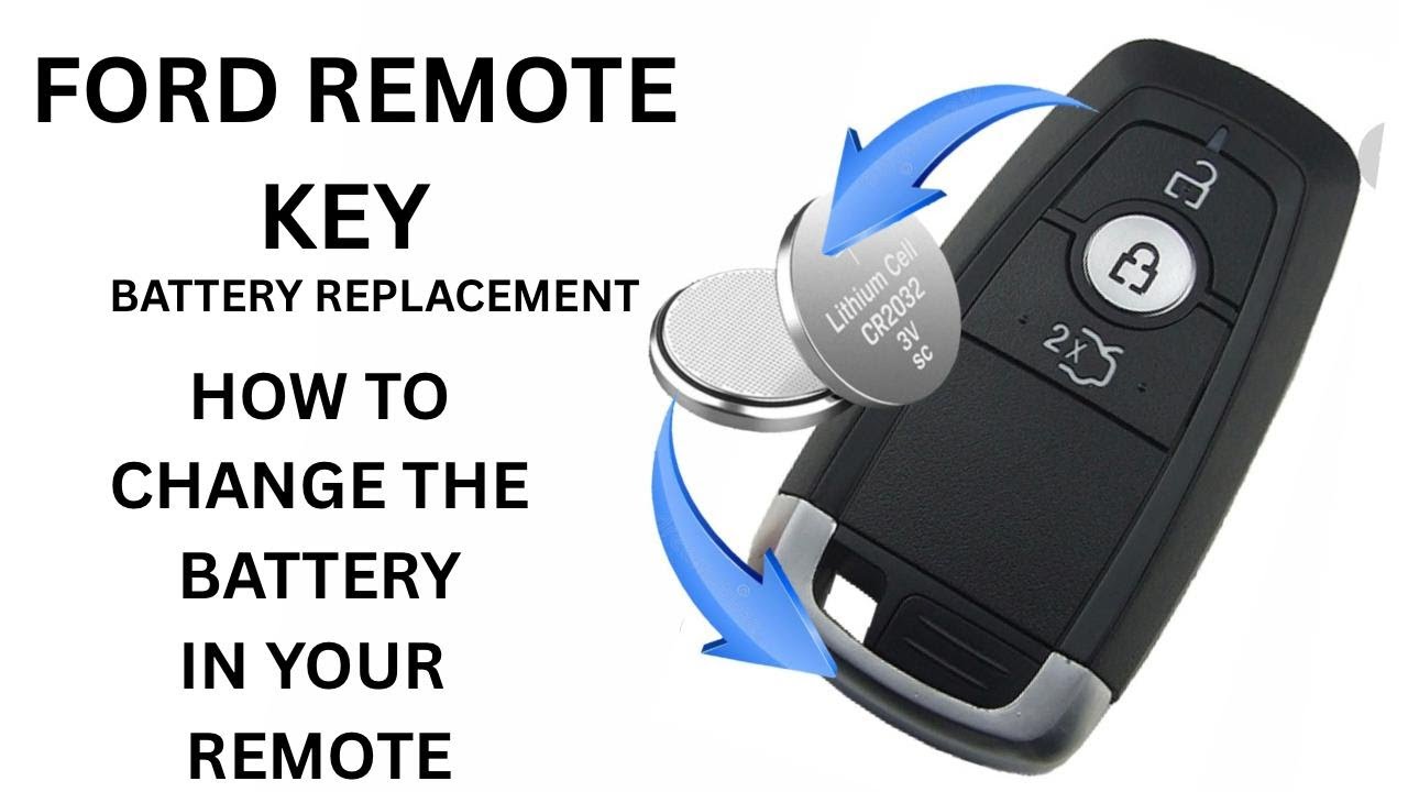 FORD KEY REMOTE BATTERY - HOW TO CHANGE THE BATTERY REPLACE - SWAP.