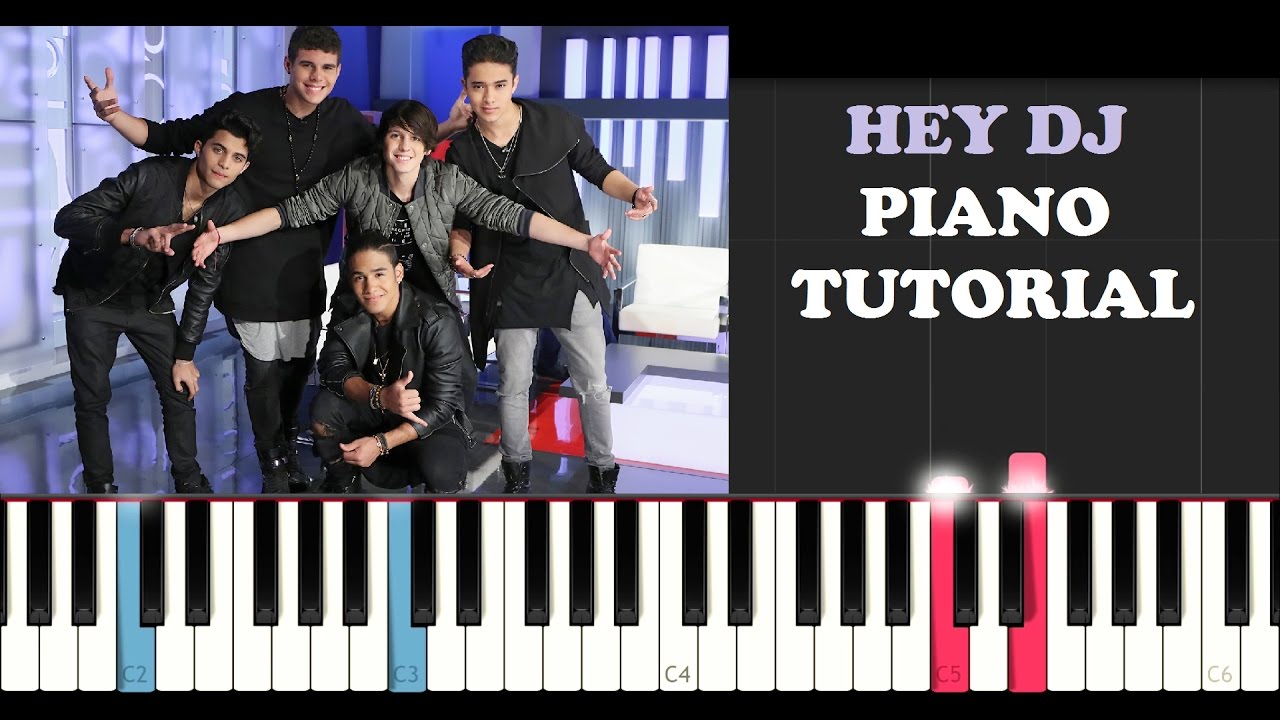 CNCO - Hey DJ (Piano Tutorial)