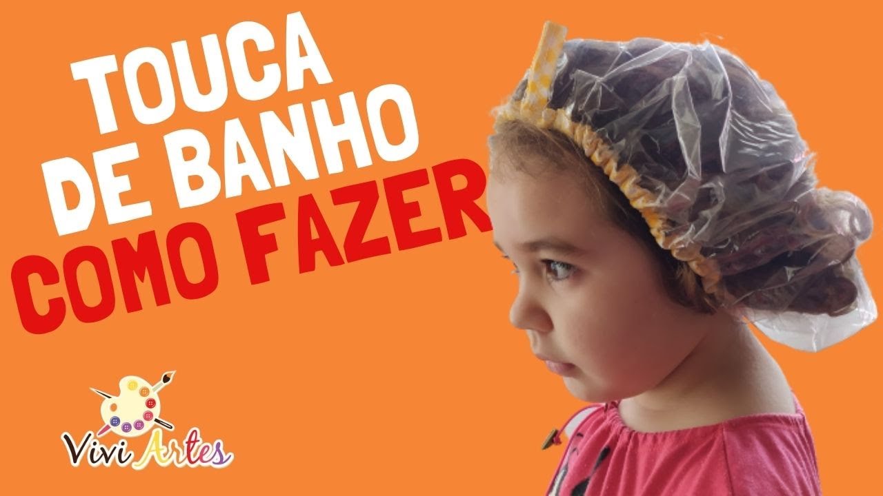 TOUCA DE BANHO como fazer | touca de plástico fácil #costuracriativa