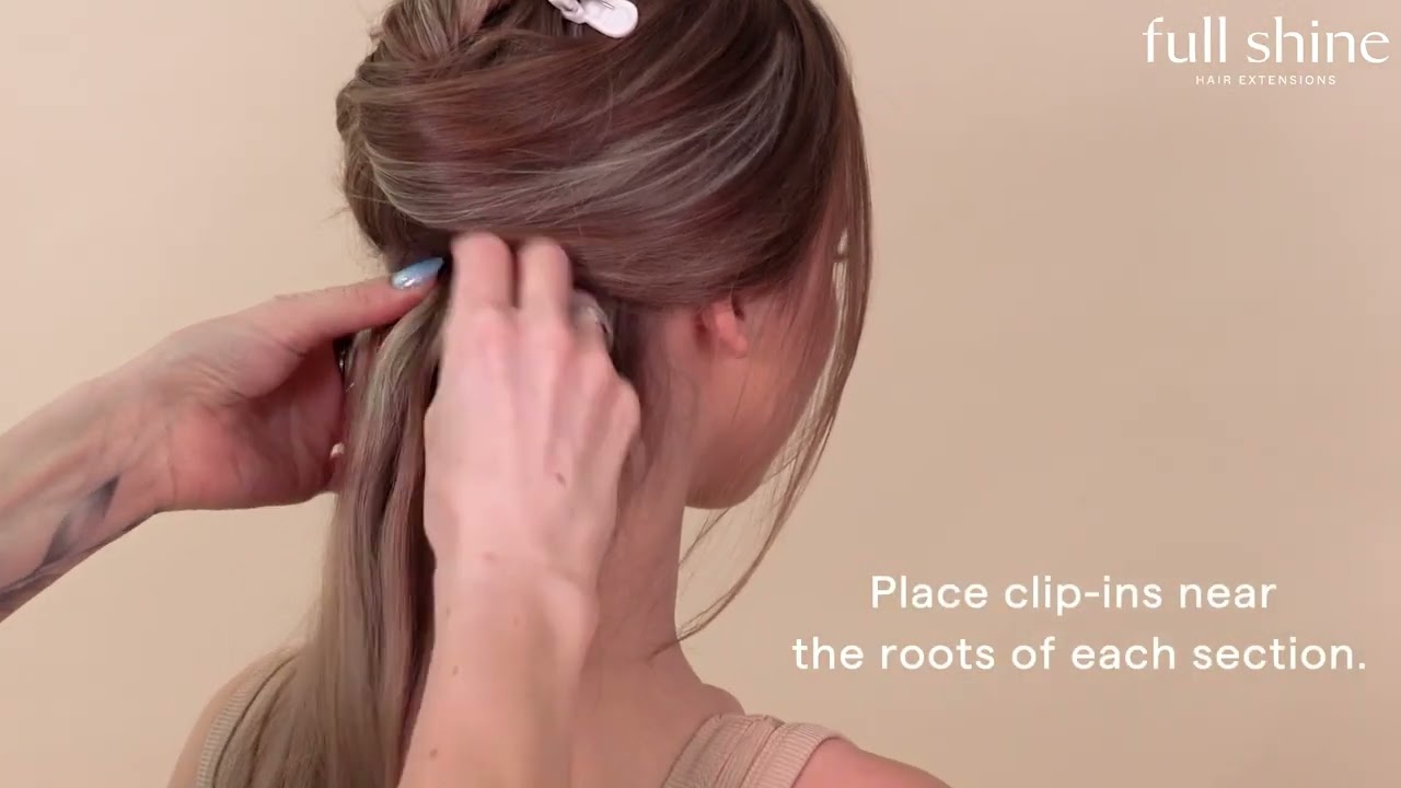 How to Install Clip-In Hair Extensions Full Shine
