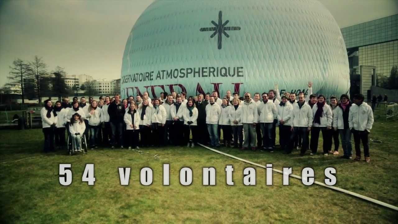 Gonflement du ballon Generali (Observatoire Atmosphérique Generali)