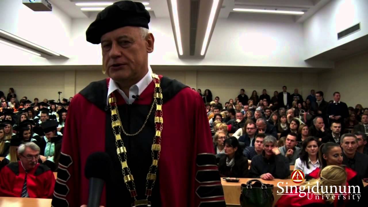 Svečana dodela diploma na Univerzitetu Singidunum, 26.12.2014.