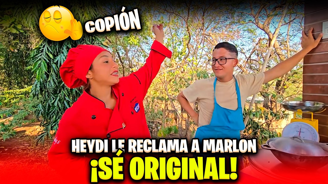 Marlon quiere andar imitando las frases que anda diciendo Heydi