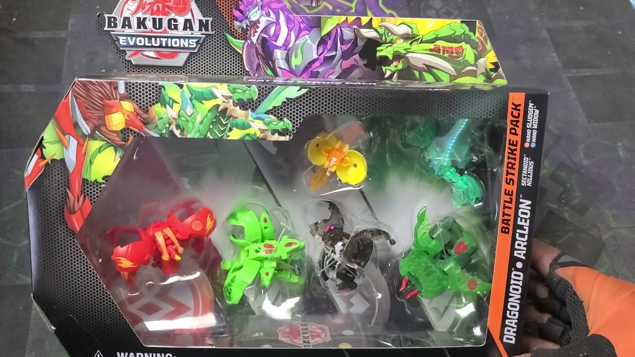 NEW BAKUGAN EVOLUTIONS DARKUS PLATINUM DRAGONOID VENTUS ARCLEON BATTLE STRIKE PACK UNBOXING!