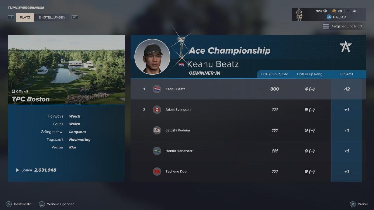 PGA TOUR 2K25 Ace Championship Turnier