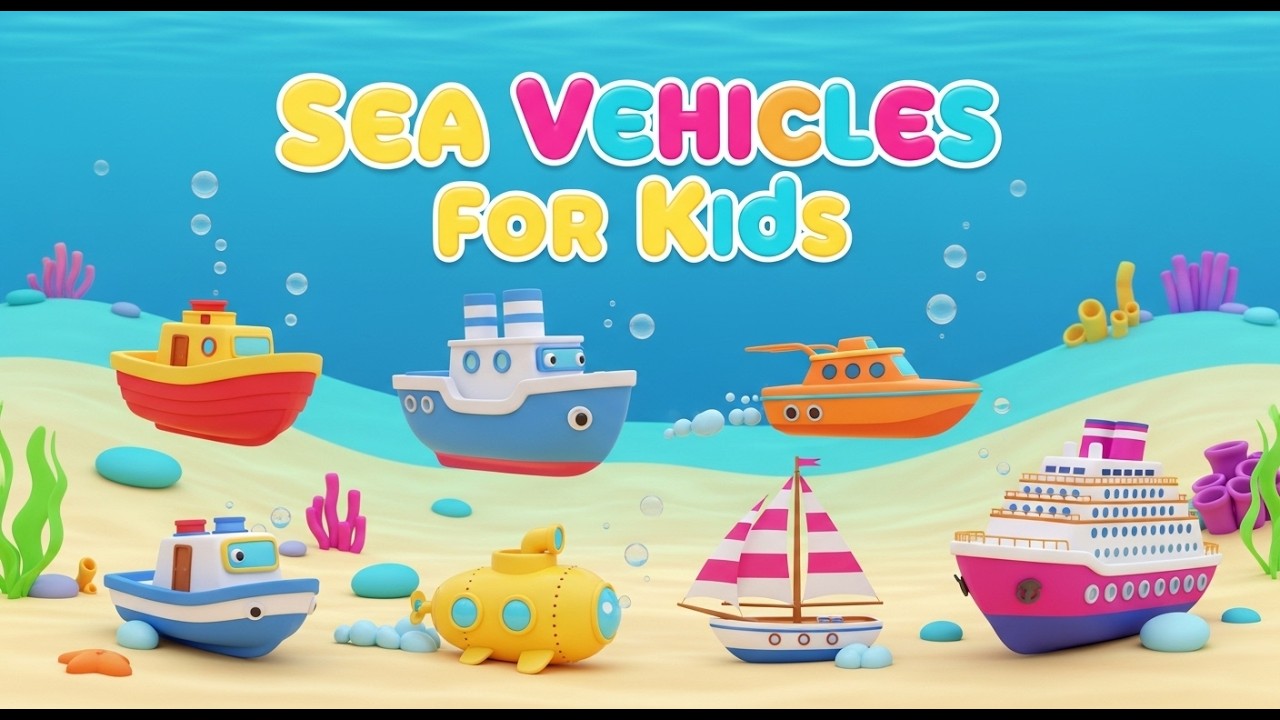 Sea Vehicles for Kids | Fun Learning