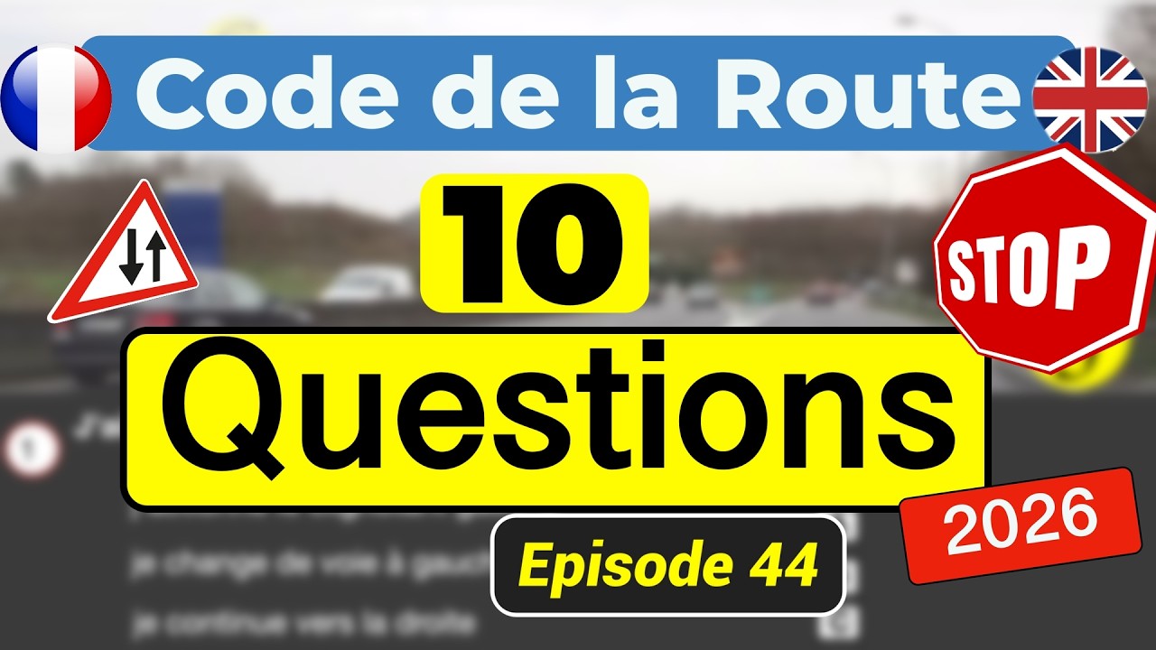 10 Questions Code De La Route | Test #44 | Saurez-Vous Passer?