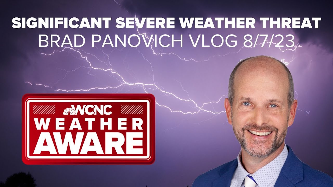Significant severe weather risk in Charlotte, NC: Brad Panovich VLOG
