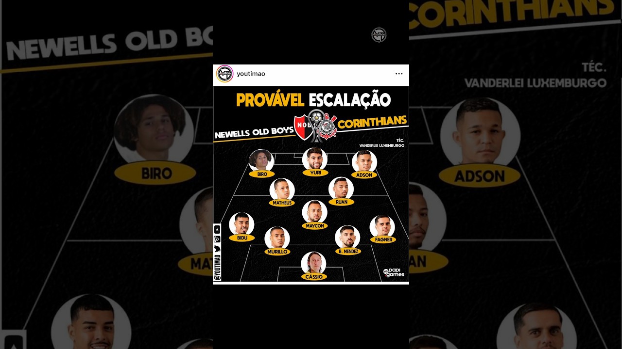 TUDO SOBRE NEWELL&rsquo;S X CORINTHIANS PELA SUL-AMERICANA #shorts #corinthians #youtim&atilde;o