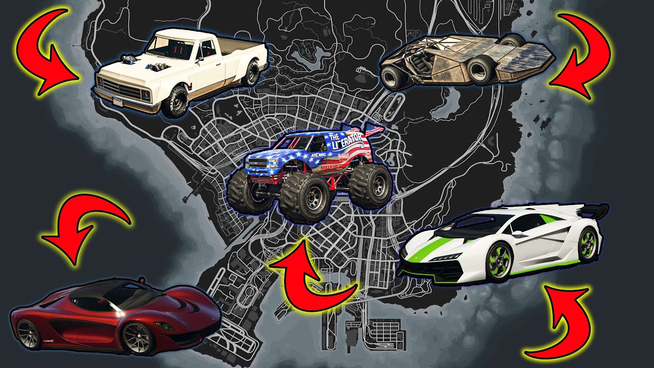 GTA 5 - All Secret Rare Car Locations!