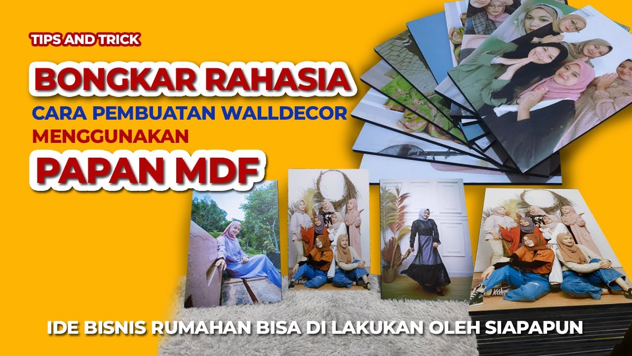 Cara Membuat Walldecor dari Kayu MDF | Ide Bisnis | Gunlar Channel