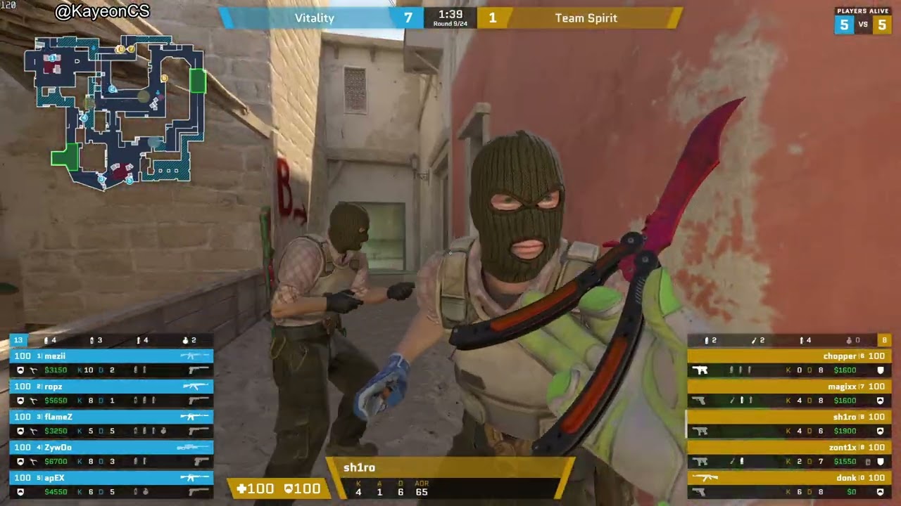 sh1ro Demo ( 17-15 ) Spirit vs Vitality ( MIRAGE ) POV | IEM Melbourne 2025