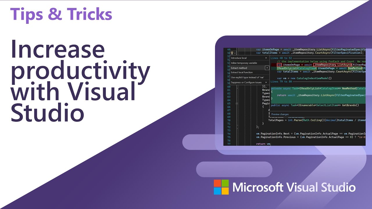 Increase productivity with Visual Studio 2022