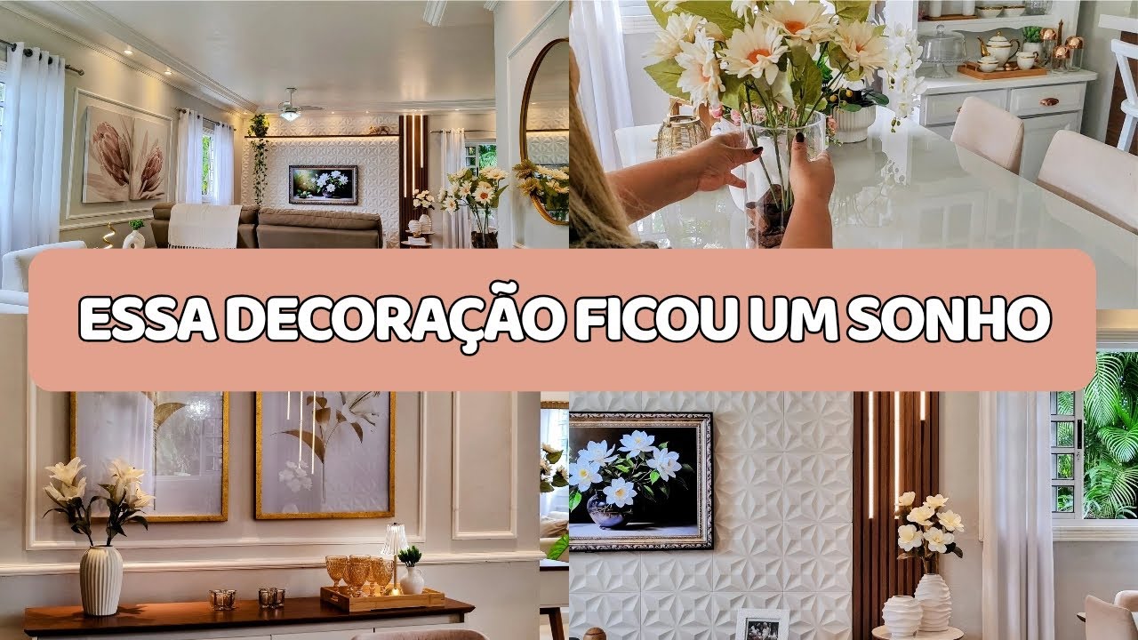 ESSA DECORAÇÃO FICOU UM SONHO | GANHEI O QUE ESTAVA MUITO PRECISANDO 