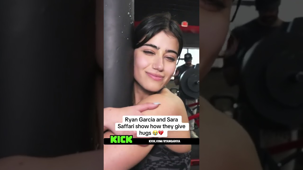 Ryan Garcia & Sara Saffari show how they give hugs😭♥️ 