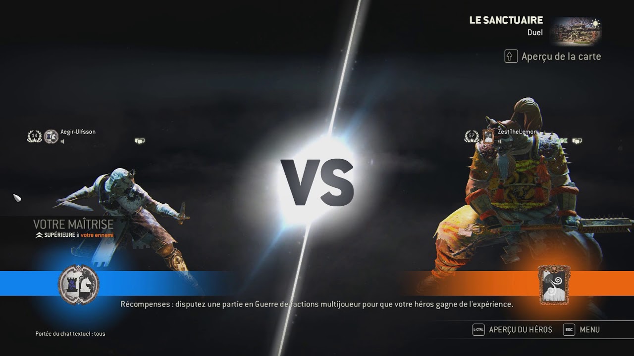 FOR HONOR : Tournoi JVC Aegir vs ZestThelemon
