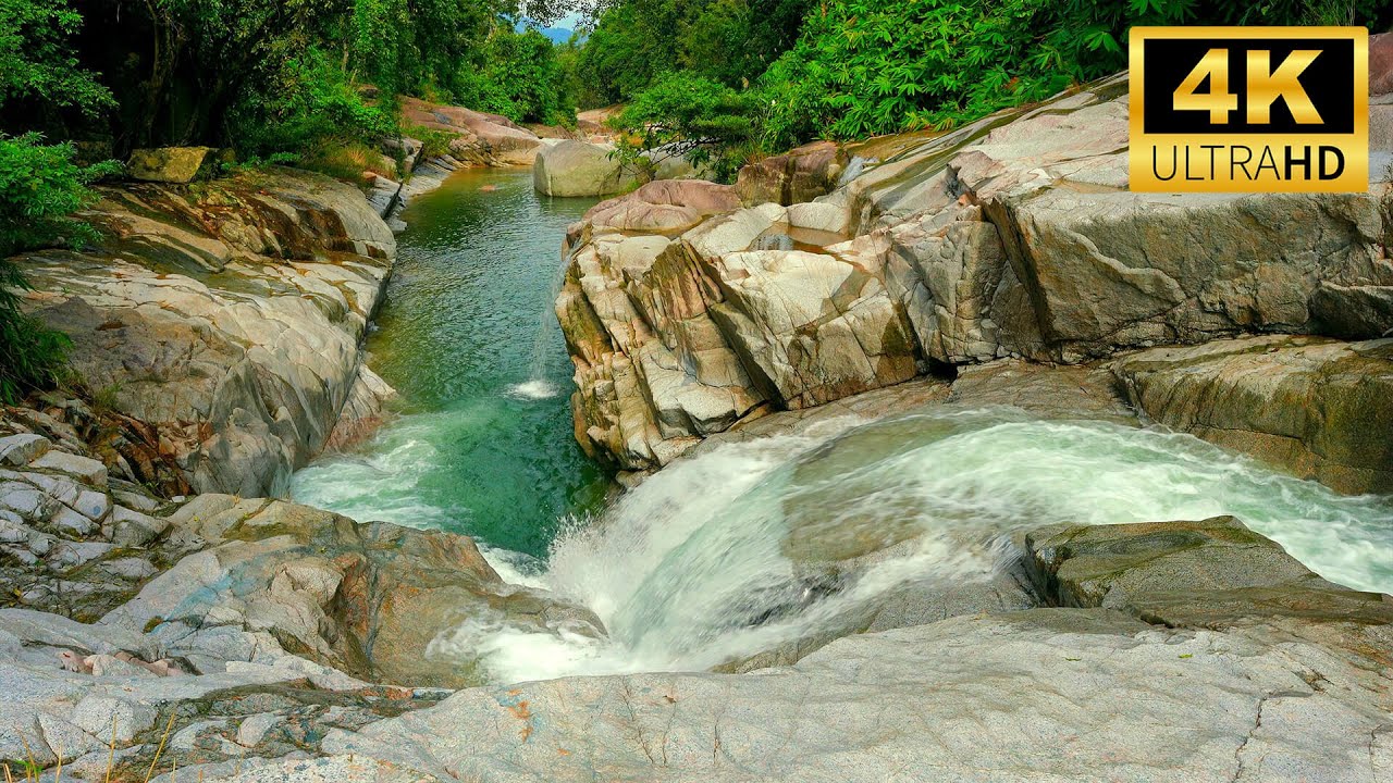 Powerful Waterfall Flow | Deep Forest Ambient for Focus