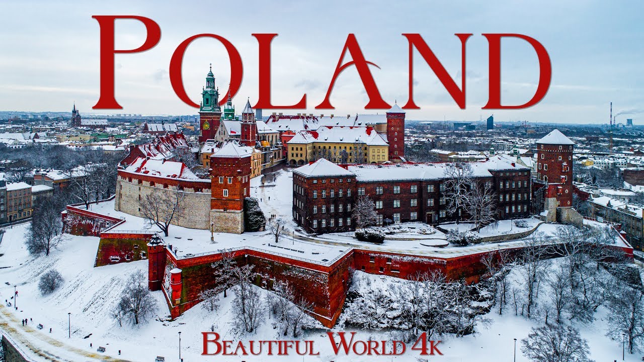 Poland 4K | Peaceful Winter Landscapes of Historic Cities and Frozen Rivers