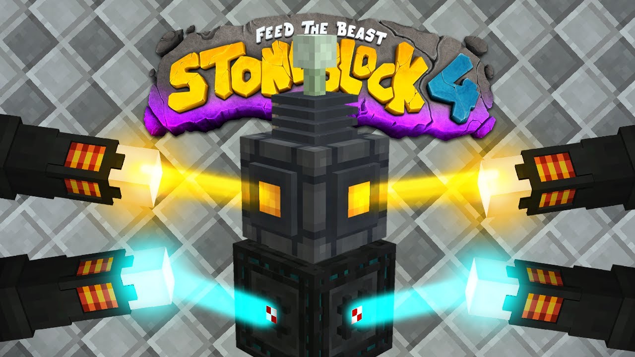 Stoneblock 4 Minecraft Modpack EP13 CABLE FREE with Powah