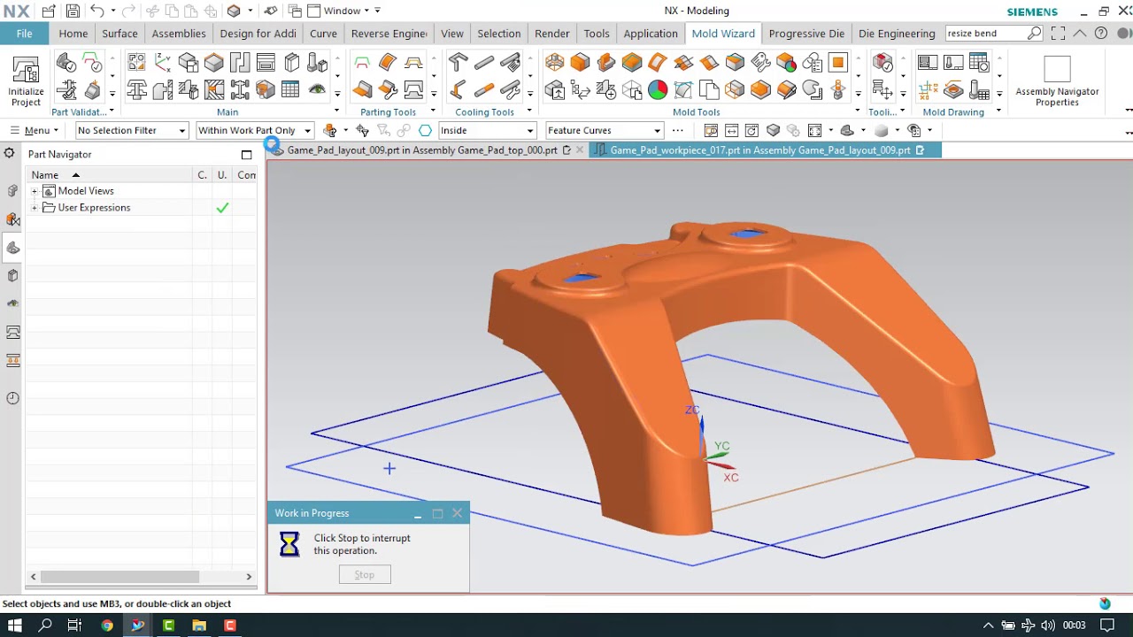 NX Mold Wizard Kalıp Tasarımı
