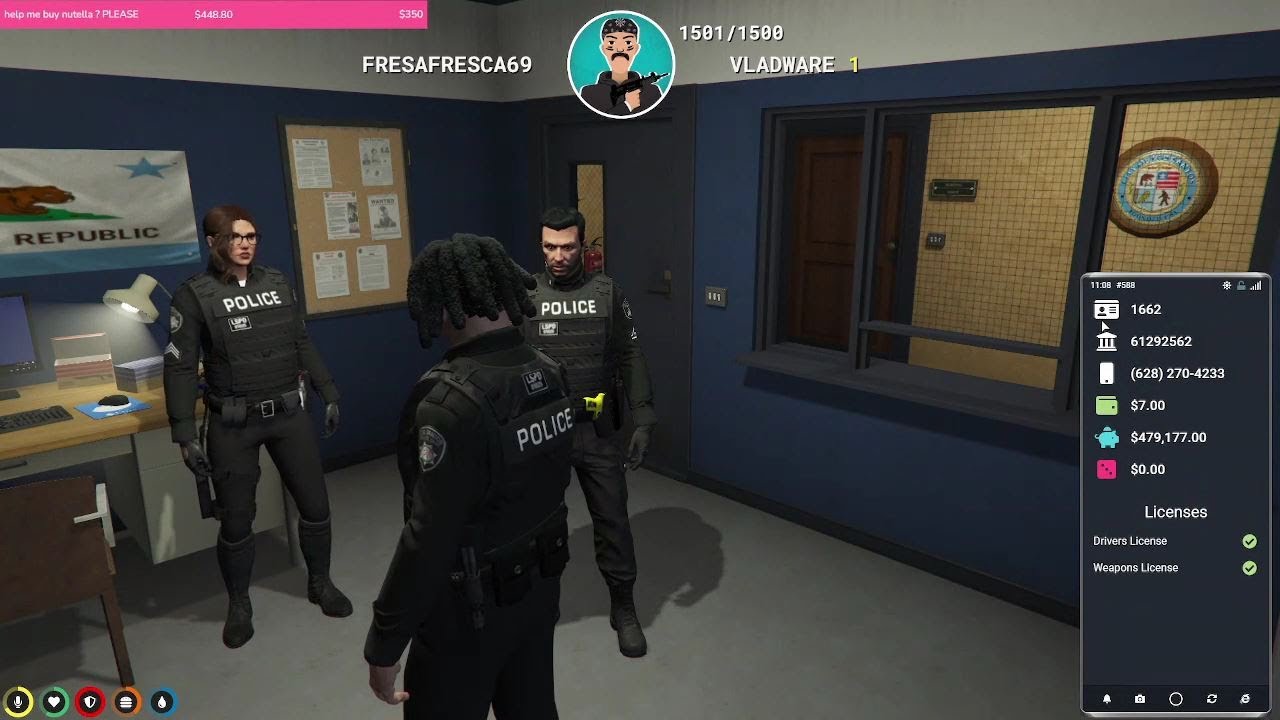 Rob Uncle (Cop Mario) is LSPD's Rich Cadet