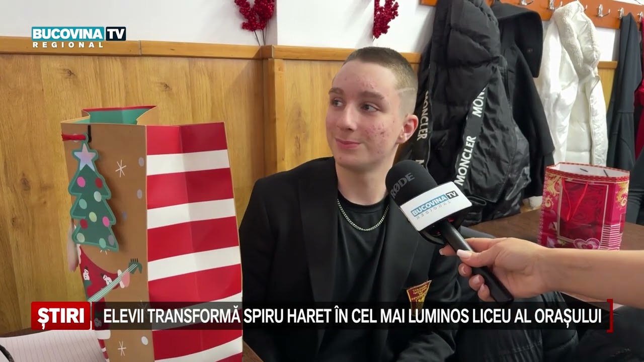 Magia Crăciunului prinde viață la Colegiul Spiru Haret din Suceava