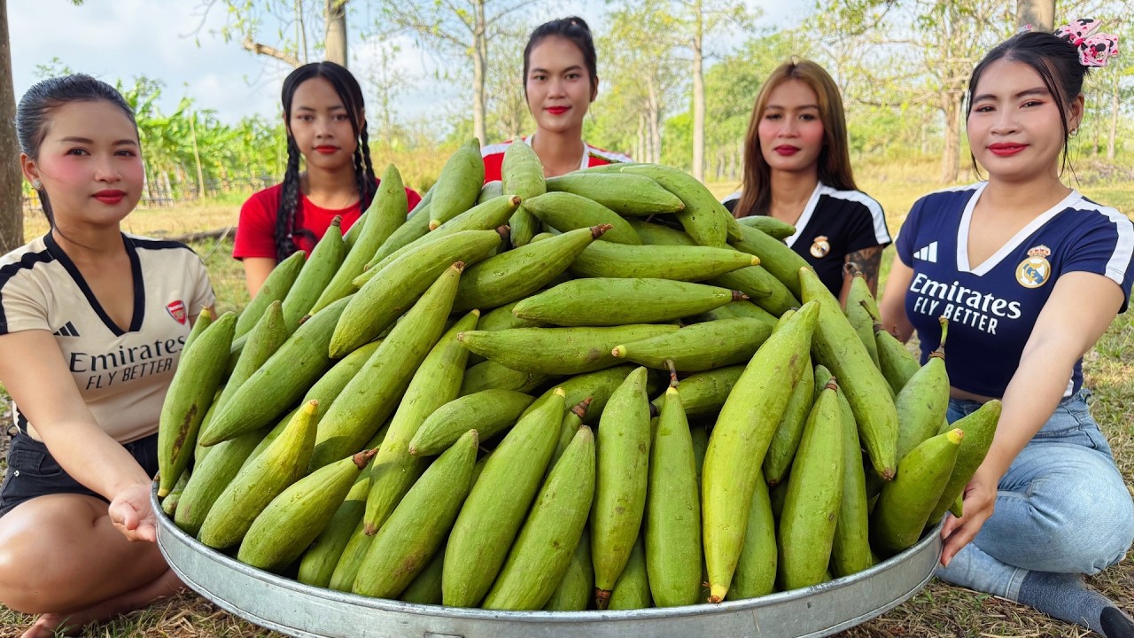 Amazing cooking green Kapok with chili sauce recipe
