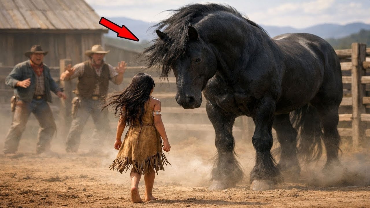 Nem os Melhores Cowboys Conseguiam Tocar Este Cavalo Selvagem — Até Uma Garota Indígena Intervi