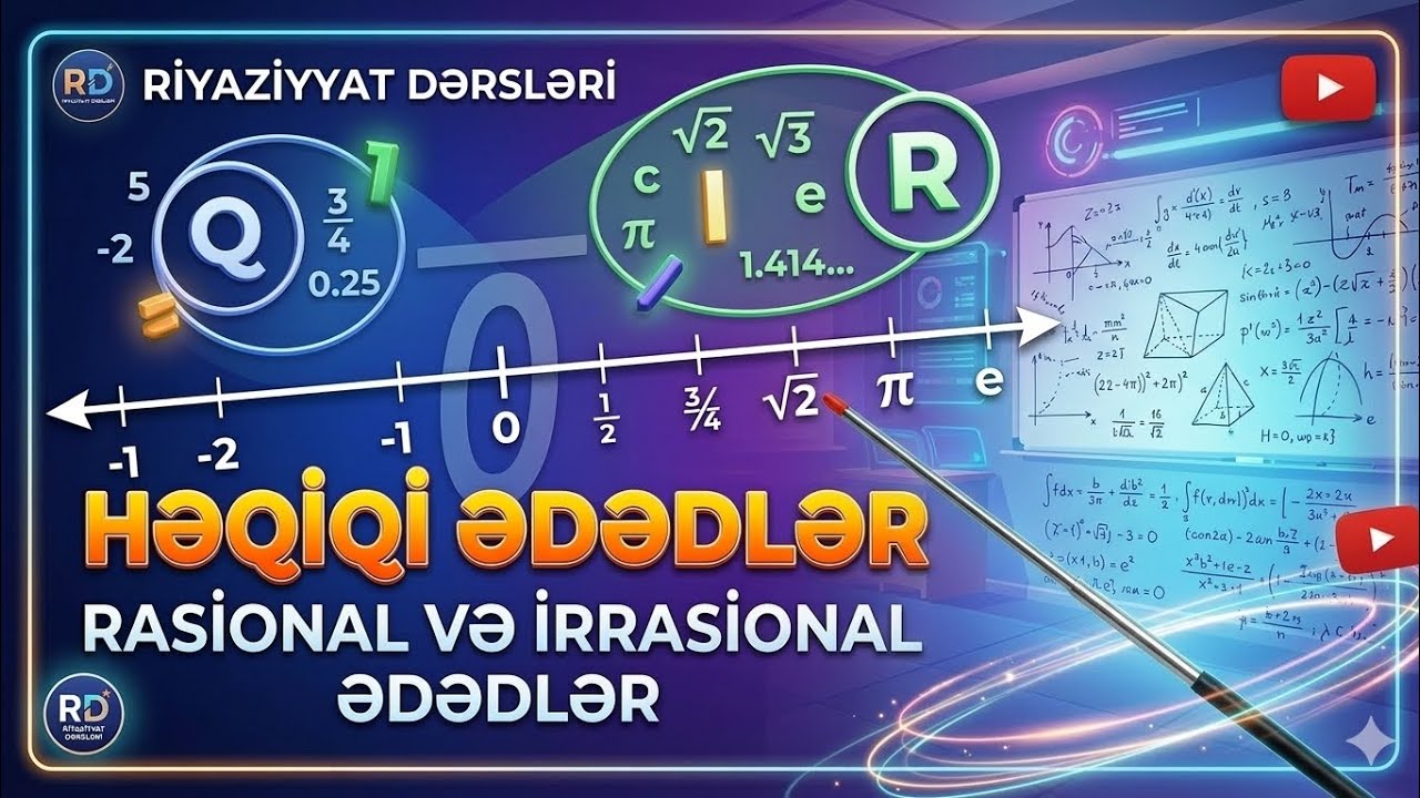 Riyaziyyat* Həqiqi Ədədlər  #riyaziyyat #heqiqiededler #maths #izah  #education 