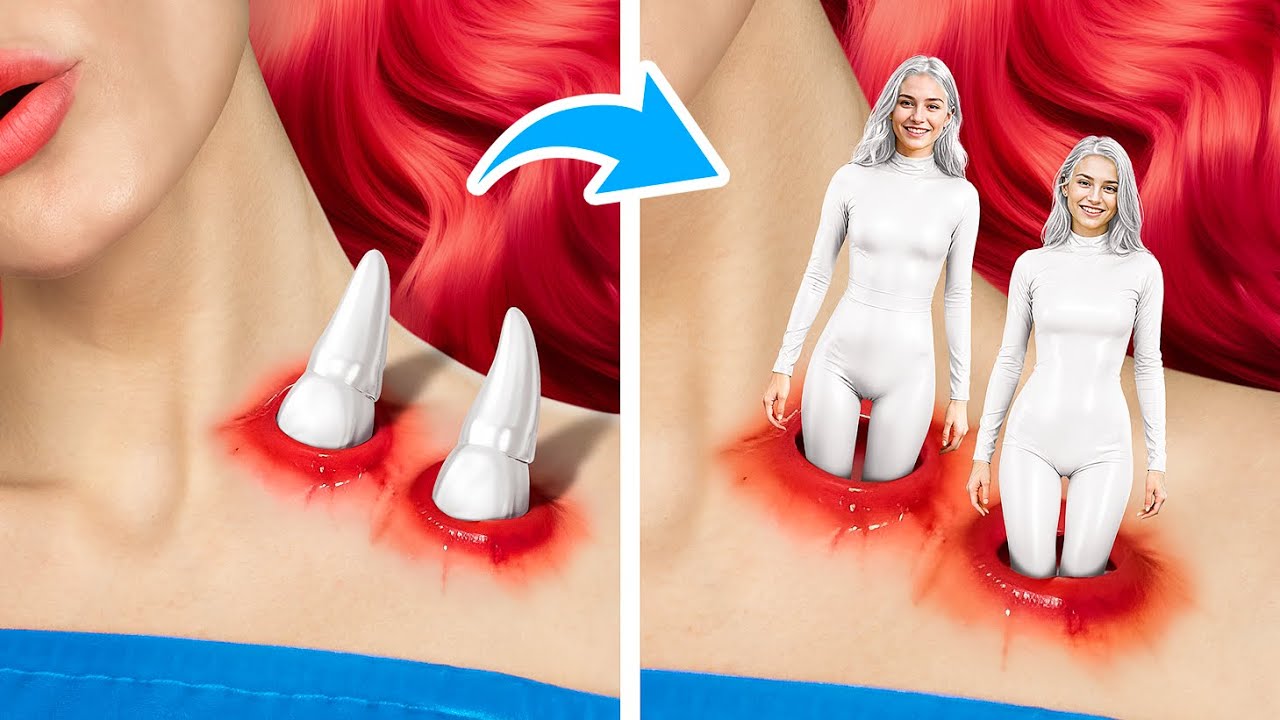 De nerd a bella vampiro / ¡Qué pasaría si los dispositivos de Tik Tok fueran personas!