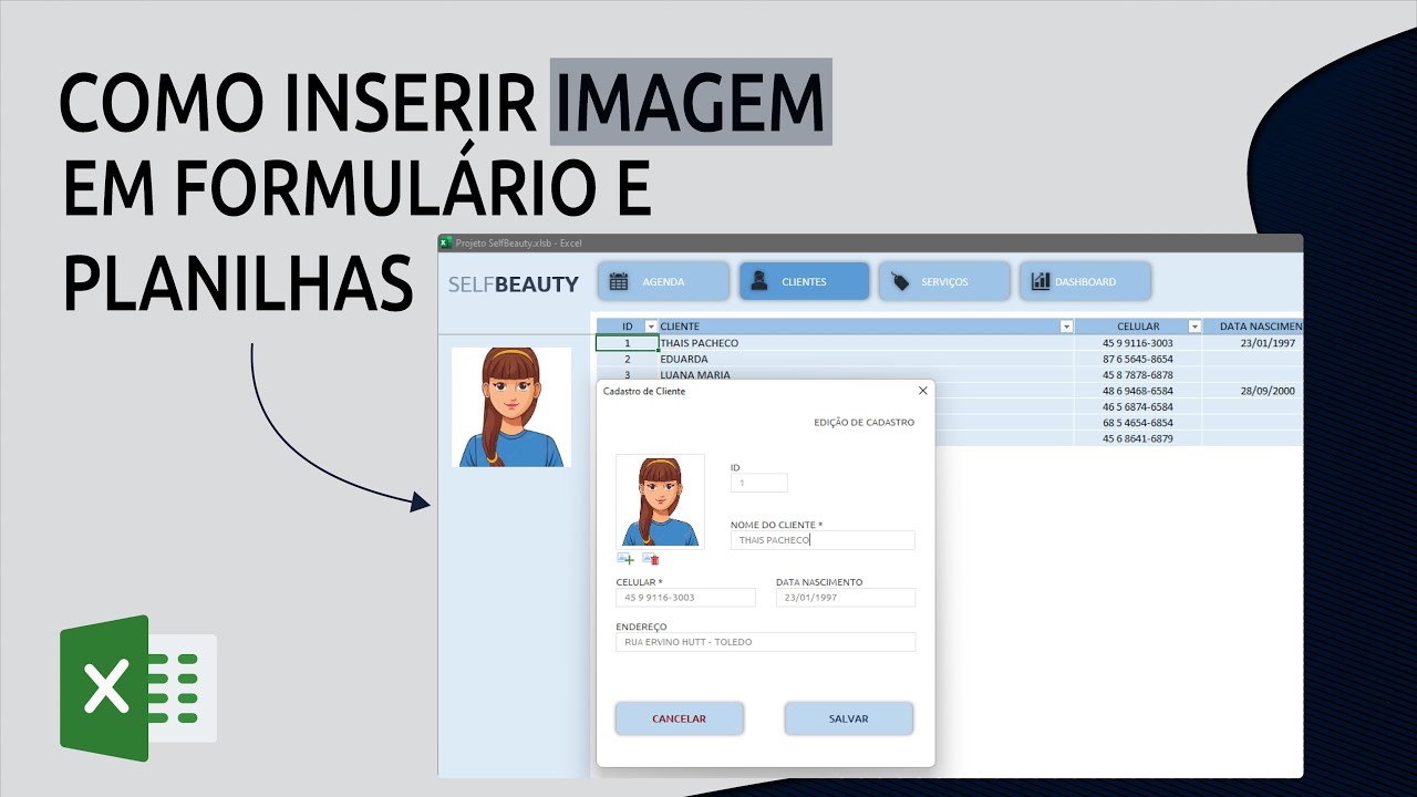 Como carregar imagem em formulário VBA ou planilha do excel