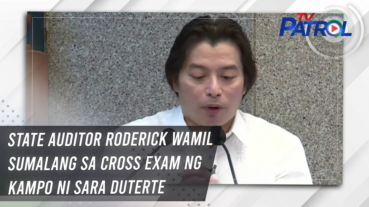 State auditor Roderick Wamil sumalang sa cross exam ng kampo ni Sara Duterte | TV Patrol