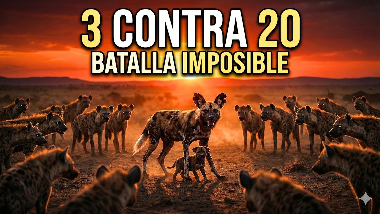 3 Licaones vs 20 Hienas: La Batalla IMPOSIBLE de Hulk | Dinastías Salvajes Ep.8