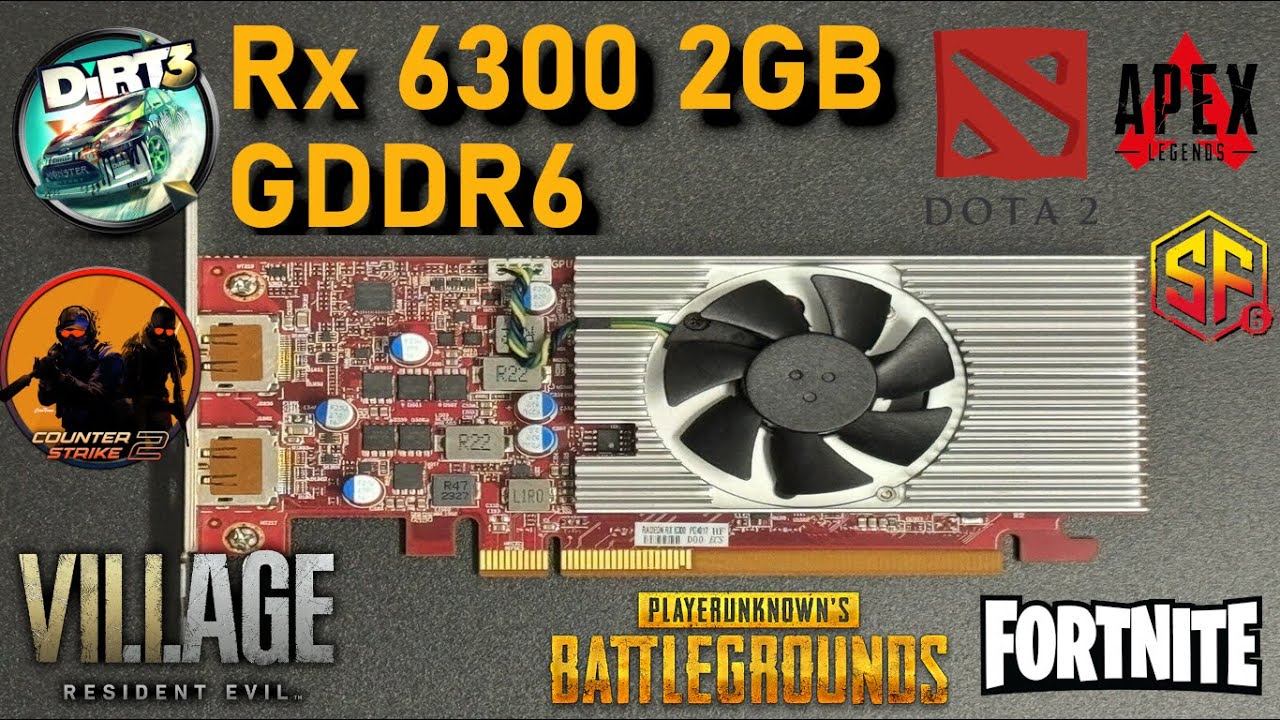 Benchmarking Rx 6300 in 8 Games with Ryzen 5 3600