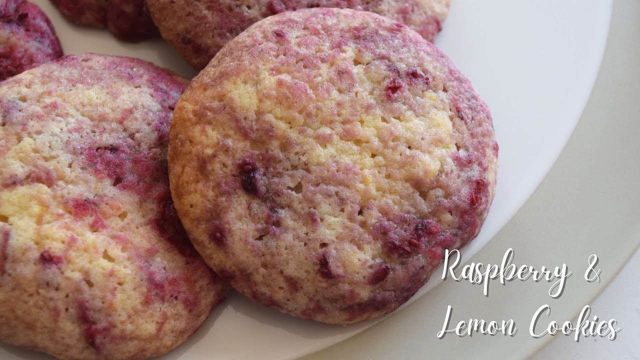 Raspberry & Lemon Cookies | Sundaebake