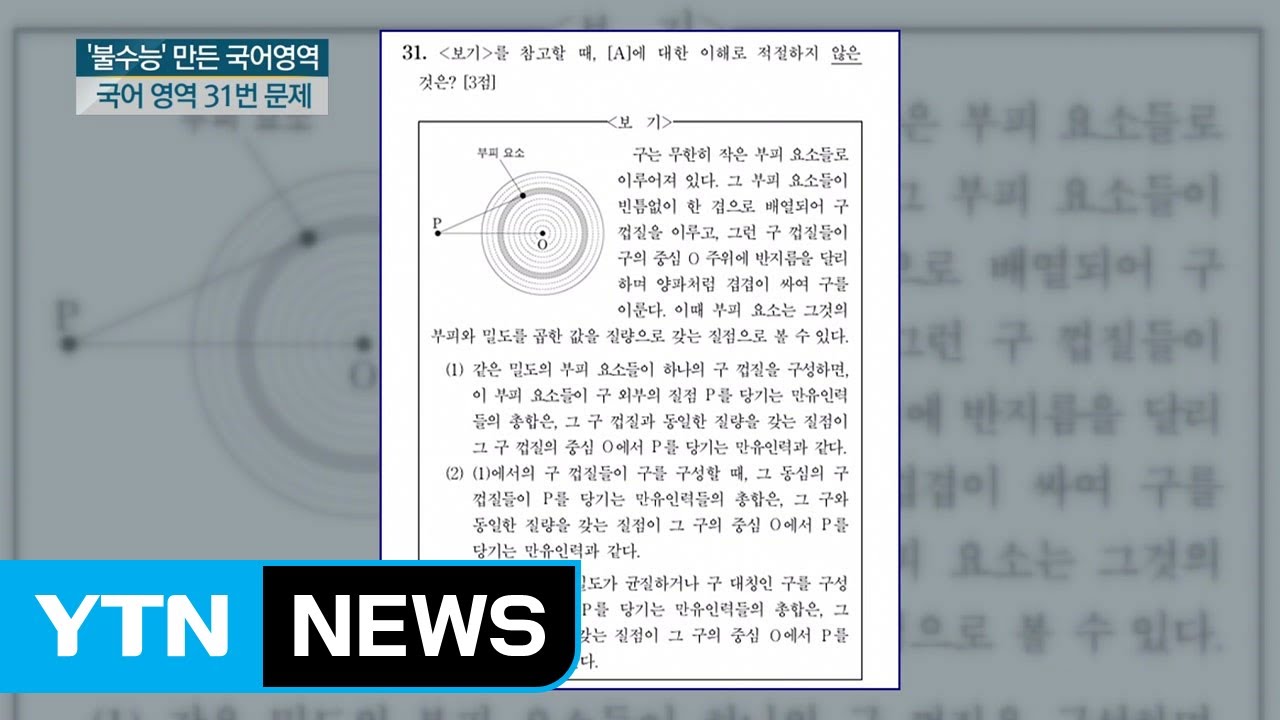 [2019 수학능력시험] 과학기자가 직접 풀어주는 '논란의 국어 31번' / YTN