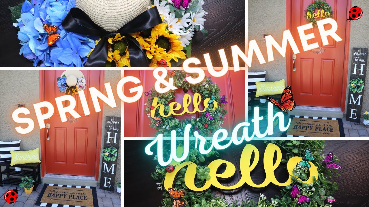 🦋 Spring/Summer Wreath DIY's | Butterfly & Sun Hat Wreaths | Simple, Inexpensive & CUTE! ☀️