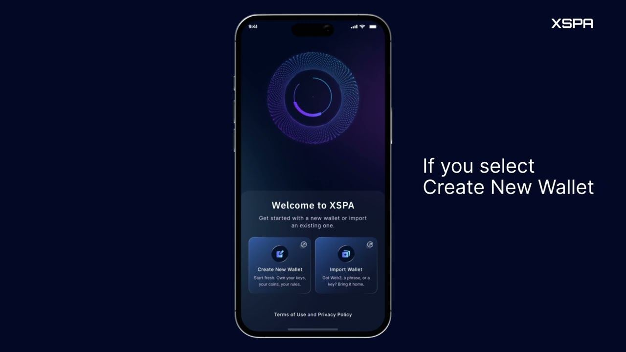 How to Set Up a New Wallet in XSPA Crypto Wallet | Easy Step-by-Step Tutorial