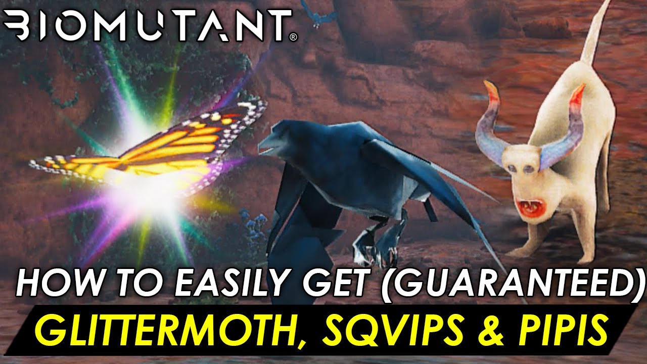 Biomutant - How to easily get Glittermoths, Sqvips & Pipis (Guarnteed) Zoo-do Bugologist & Flap-flap