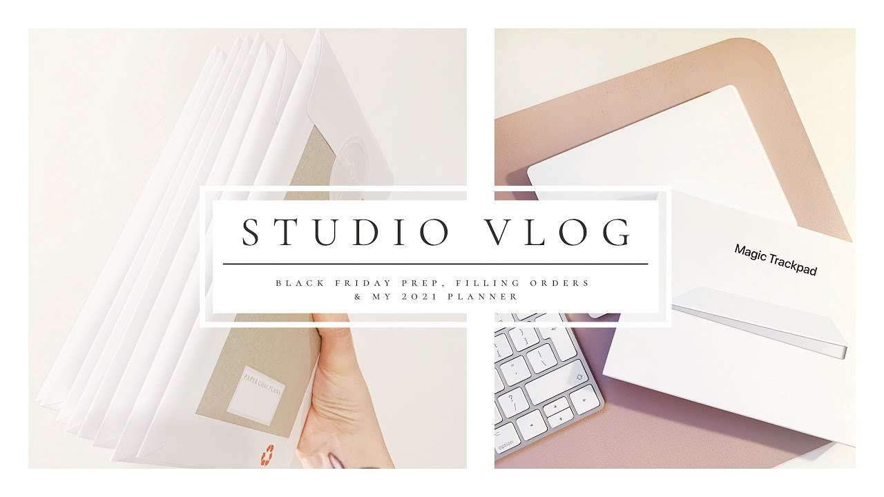 Studio Vlog 24 // Black Friday Prep, Filling Orders & My 2021 Planner // Paper Chic Plans