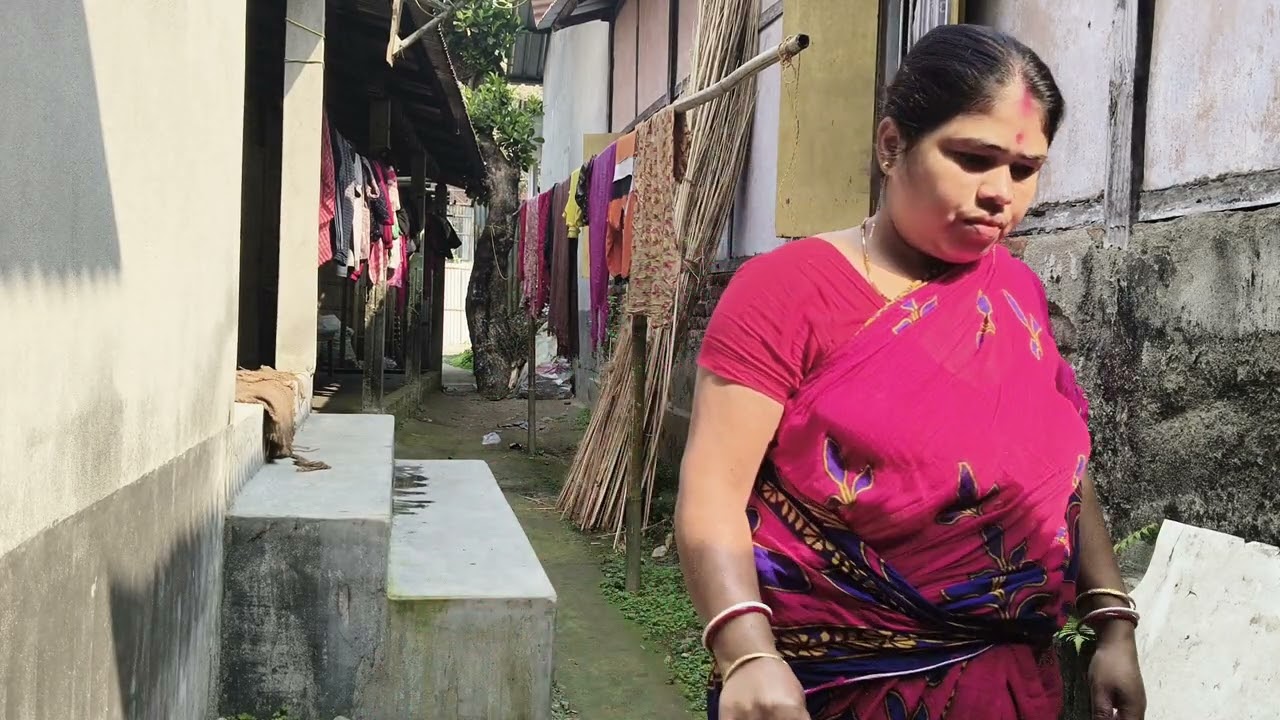 সকালের কাজ ছেড়ে তারপর রান্না করলাম ধইনা পাতা বাটা বাদাম বাটা#video #cooking#recipe #vlog 