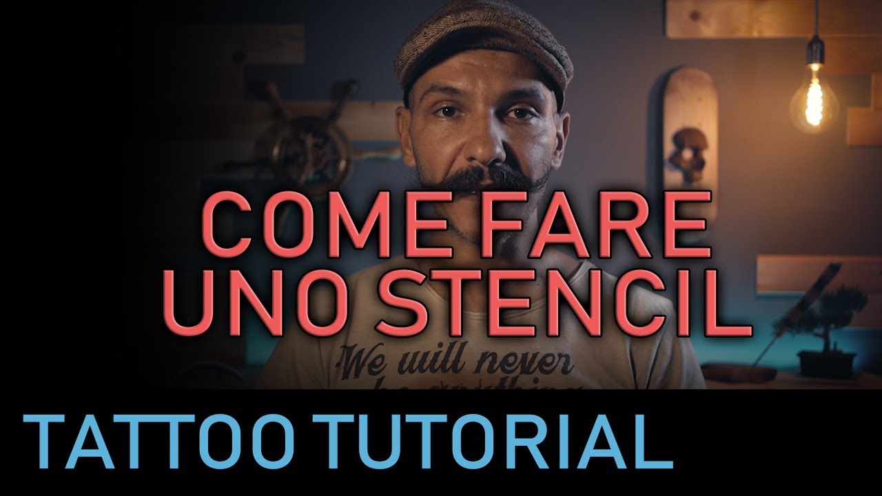 Come Fare Uno Stencil a mano per Tatuaggi Tutorial Tatuaggio