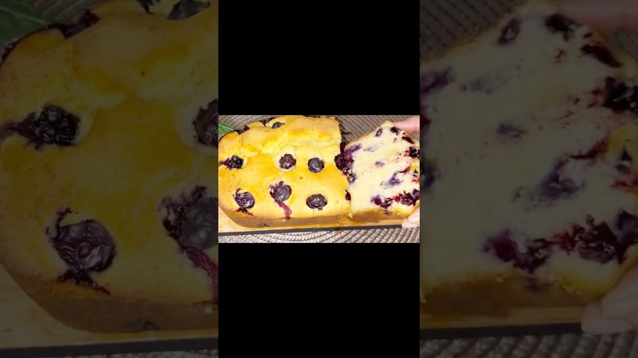 Easy blueberry loaf cake