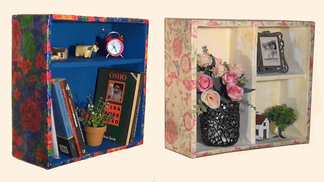 FORTE E FÁCIL!! TUTORIAL NICHO DE PAPELÃO -STRONG AND EASY DIY NICHE WITH CARDBOARD -NICHO DE CARTÓN