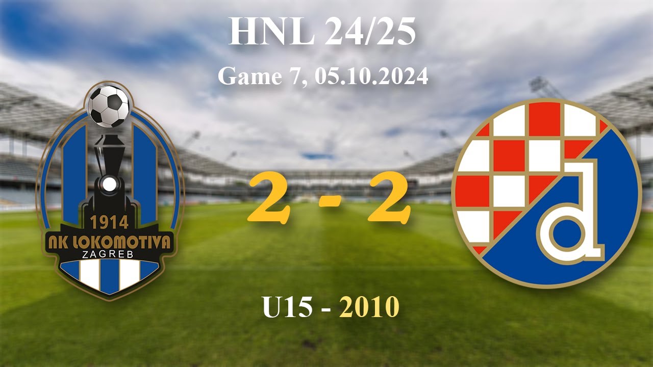 7. 2010 U15  Lokomotiva 2-2 Dinamo, HNL 24/25, 05.10.2024 #croatiafootball #hnl