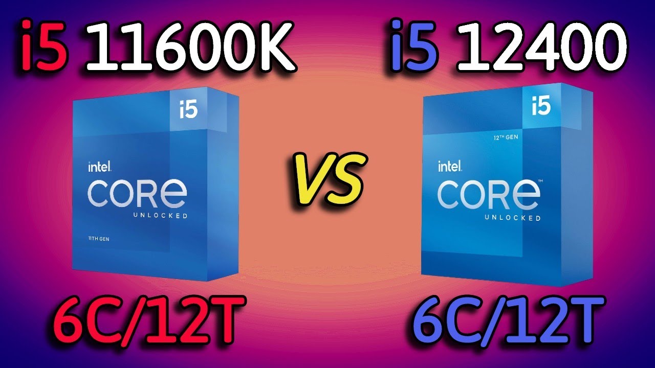 i5 12400 vs i5 11600K - Benchmark and test in 7 Games 1080p