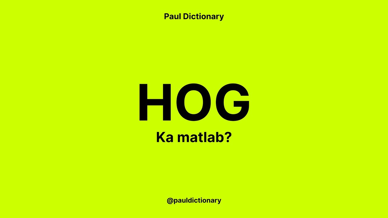 hog Meaning in Hindi/Urdu | Meaning of hog | hog ka matlab? | hog क्या है?